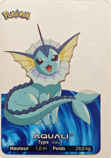 134 Aquali Lamincards Pokémon série 1