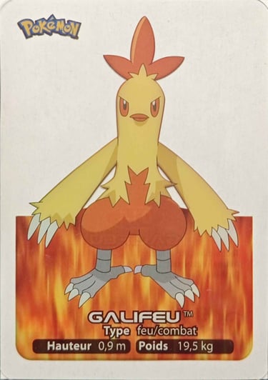 14 Galifeu Lamncards Pokémon série 3
