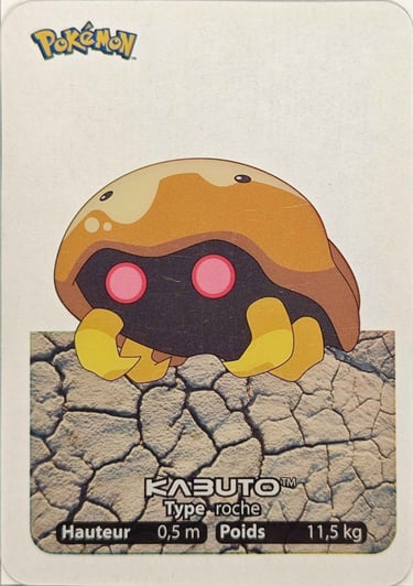 140 Kabuto Lamincards Pokémon série 1