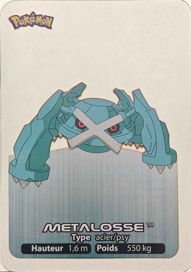 140 Metalosse Lamincards Pokémon série 3
