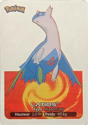 145 Latios Lamincards Pokémon série 3