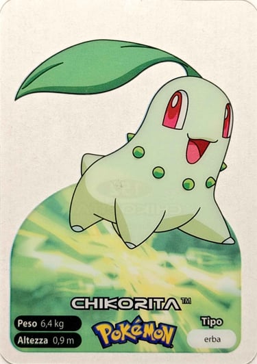 152 Chikorita Lamincards spécial édition