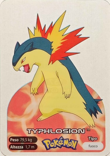 157 Typhlosion Lamincards spécial édition