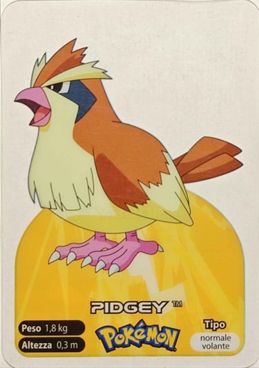 16 Pidgey lamincards spécial édition
