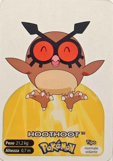 163 Hoothoot Lamincards spécial édition