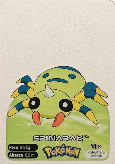 167 Spinarak Lamincards spécial édition