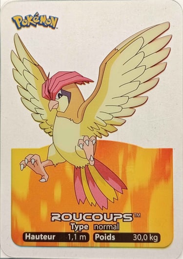 17 Roucoups Lamincards Pokémon série 1
