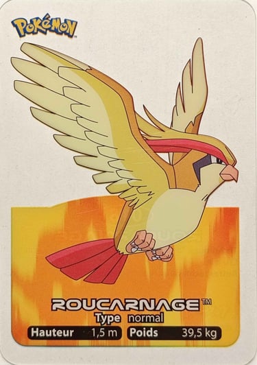 18 Roucarnage Lamincards Pokémon série 1
