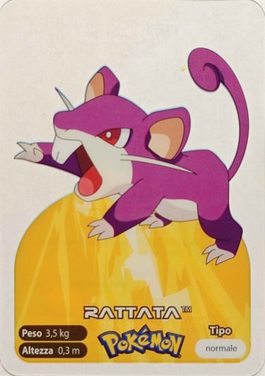 19 Rattata lamincards spécial édition