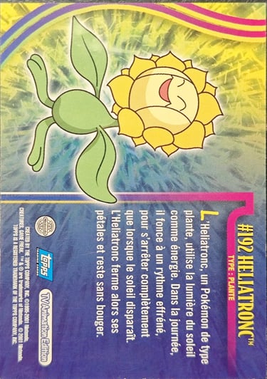 Héliantronc topps série 3 Jotho