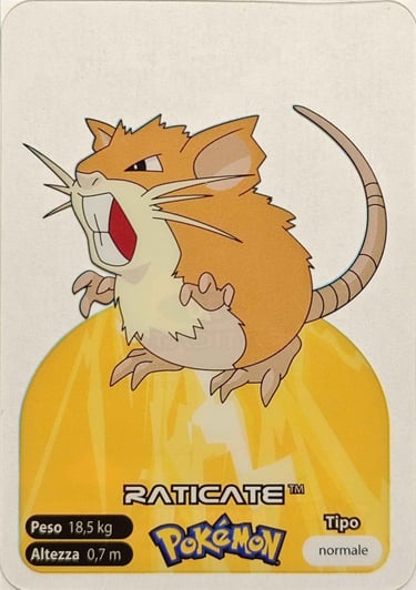 20 Raticate lamincards spécial édition