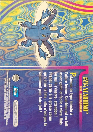 Scrhino topps série 3 Johto