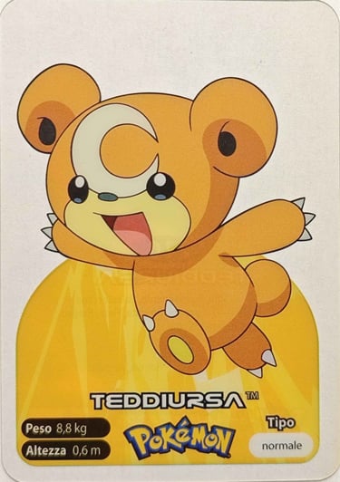 216 Teddiursa Lamincards spécial édition