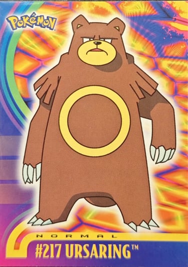 Ursaring topps série 3 Johto