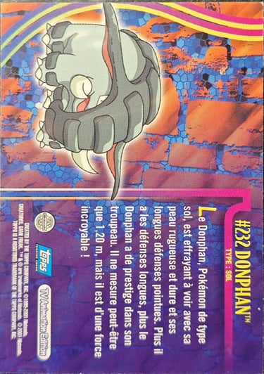 Donphan topps série 3 Jotho