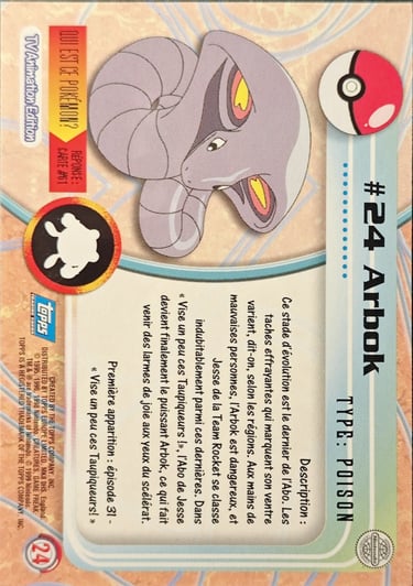 arbok topps serie 1