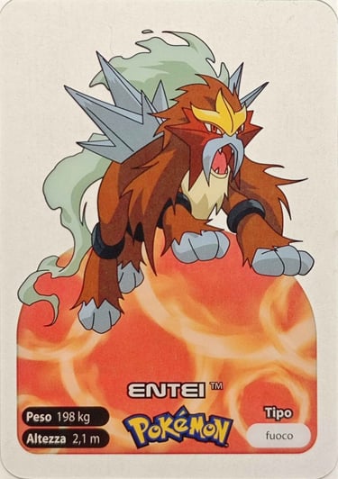 244 Entei Lamincards spécial édition