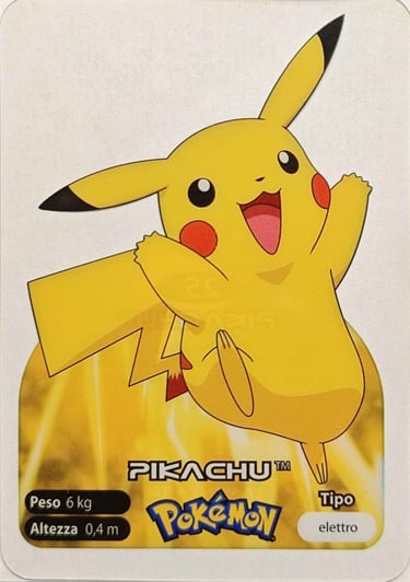 25 Pikachu lamincards spécial édition