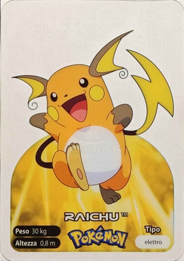 26 Raichu lamincards spécial édition