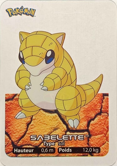 27 Sabelette Lamincards Pokémon série 1