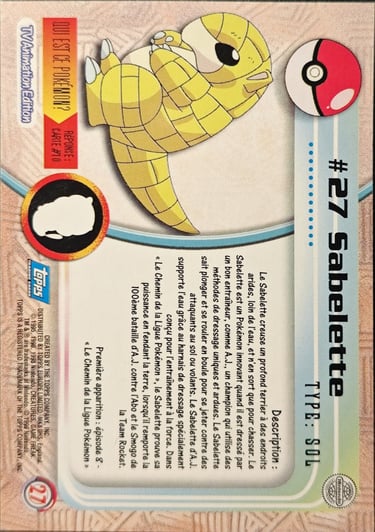 Sabelette topps serie 1