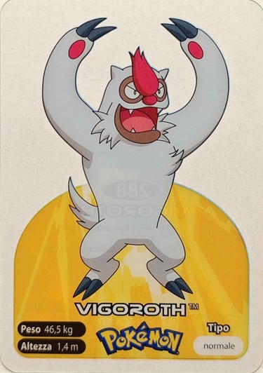 288 Vigoroth Lamincards spécial édition