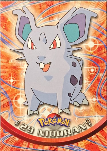Nidoran 29 topps serie 1