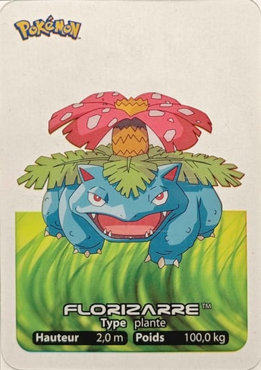 3 Florizarre Lamincards Pokémon série 1
