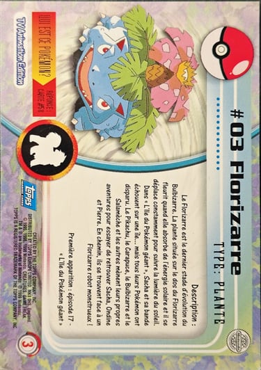 Florizarre topps serie 1