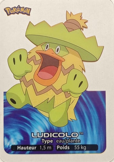 30 Ludicolo Lamncards Pokémon série 3