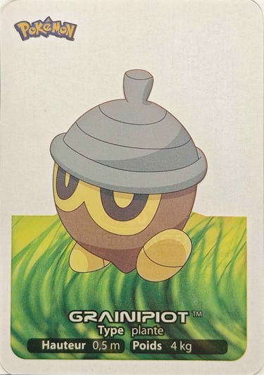31 Grainipiot Lamncards Pokémon série 3