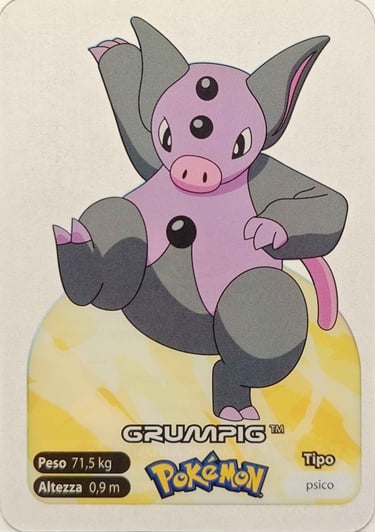 326 Grumpig Lamincards spécial édition