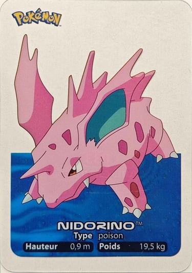 33 Nidorino Lamincards Pokémon série 1