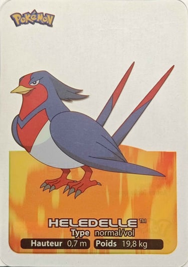35 Heledelle Lamicards Pokémon série 3