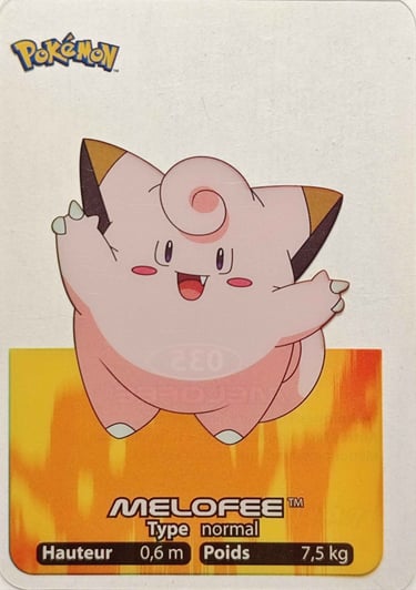 35 Mélofée Lamincards Pokémon série 1