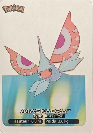 42 Maskadra Lamicards Pokémon série 3