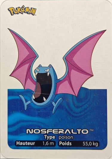 42 Nosferalto Lamincards Pokémon série 1