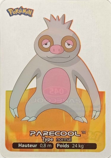 45 Parecool Lamicards Pokémon série 3
