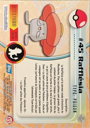 Rafflésia topps série 1