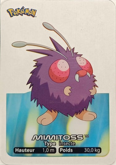 48 Mimitoss Lamincards Pokémon série 1