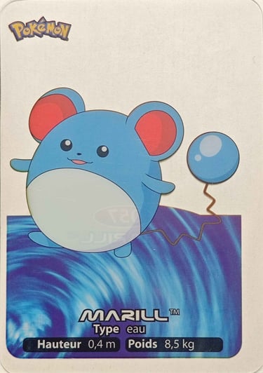 57 Marill Lamicards Pokémon série 3