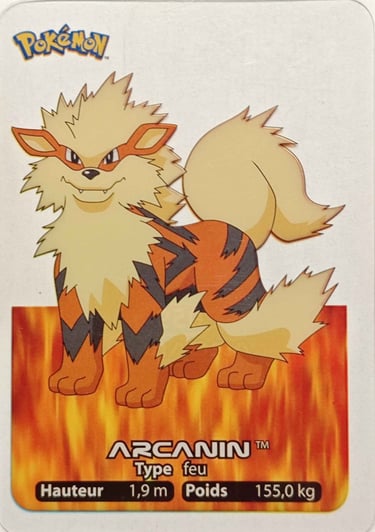 59 Arcanin Lamincards Pokémon série 1