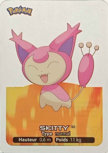60 Skitty Lamicards Pokémon série 3