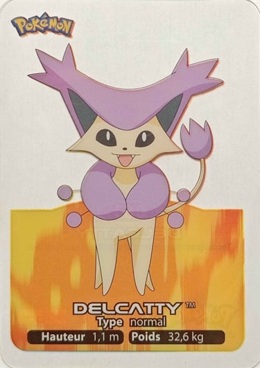 61 Delcatty Lamincards Pokémon série 3
