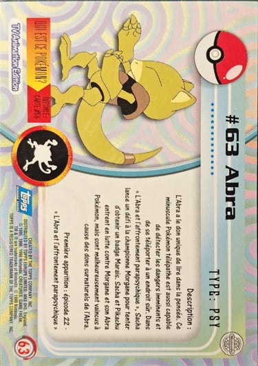 Abra topps série 1