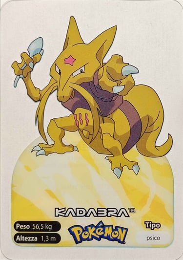 64 Kadabra lamincards spécial édition