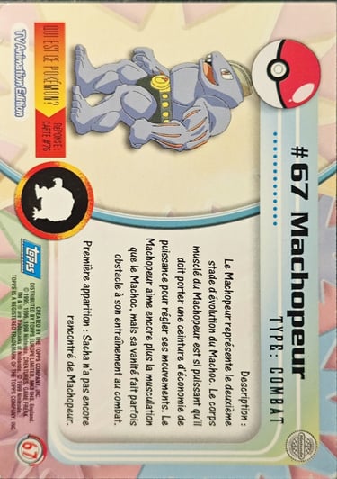 Machopeur topps série 1