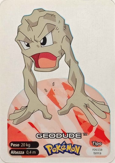 74 Geodude lamincards spécial édition