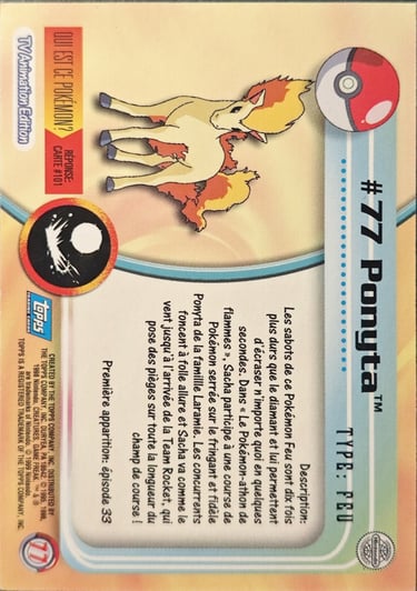Ponyta topps série 2