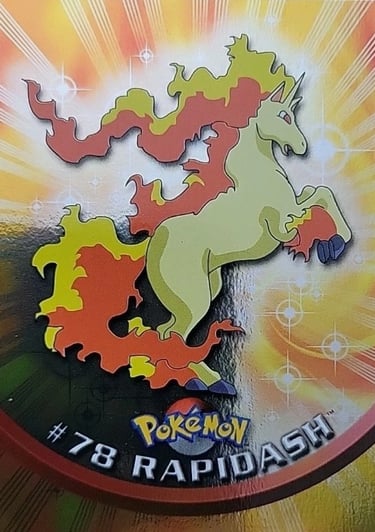 78 Rapidash Topps Pokémon series 2 US silver foil
